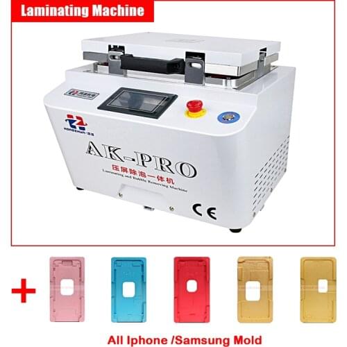 Auto air lock LY 888A+ soft-hard airbag type touch screen OCA vacuum laminator Max 12 inch for LCD screen repair with mold