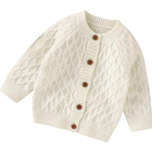 Baby Sweaters Clothes for Newborn Infant Unisex Knitwear Cardigans Casual Long Sleeve Button Up Toddler Boys Girls Costumes 0-2Y