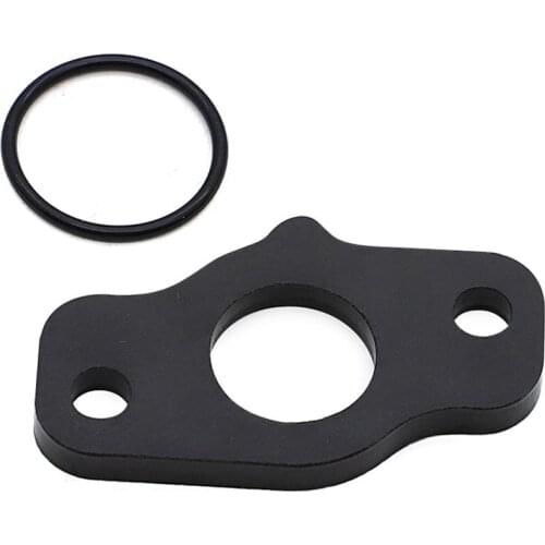 For Suzuki LT80 Quadsport 80 1987-2006 Carburetor Insulator with o-ring Black ATV Quad sport Repair cessories Gasket Insulator