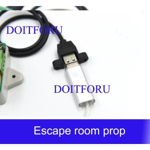 Escape room U disk authority secret chamber escape U key open lock props usb body