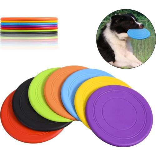 Interactive Puppy Big Dog Toy Flying Discs for Small Large Dogs Safety TPR Pet Training Supplies for Mascotas Labrador Toys