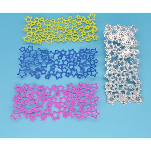 Mini five-pointed star combination metal cutting die for DIY scrapbooking, card making, photo album decoration, embossing crafts