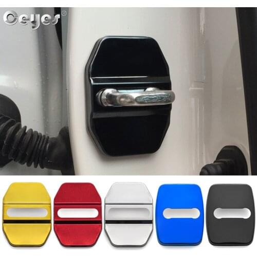 Ceyes Car Styling Auto Door Lock Cover Sticker Fit For Bmw M Mini F30 F10 E46 E90 E39 For Mercedes Benz Amg For Fiat Accessories