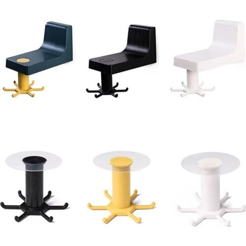 Kitchen Rotate Storage Rack Cupboard Shelf Hook Spatula Spoon Shovel Rack Wall-mounted Hooks Shelf Hook Organizer Kitchen