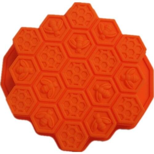 Honeycomb Honey Soap Molds Practical Low Temperature Resistant Baking Moulds Easy To Clean Silicone Cake Mold LX2484