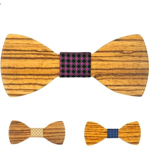 Fashion Western Wood Gentleman Bow Ties Handmade Butterfly Wedding Party Bow Ties Butterfly Wooden Unique Tie for Man