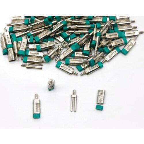 1000 Sets Dental Dowel Twin Pins Double-sided Nail Dual Master Pin Green Model Work Use Double Nail Pin with Metal Sleeves