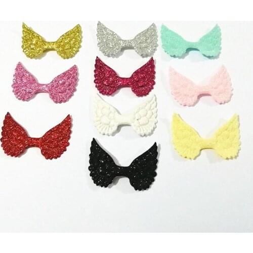 XUNZHE 30Pcs 3.1*5cm Angel wings Scrapbook Paste Jewelry, DIY Clothing Patch, Hair Accessories, Toys, Handmade Accessories
