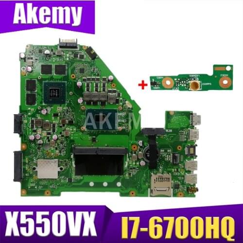 NEW AKEMY X550VX Laptop Motherboard for ASUS X550VX X550VX FZ50VX FH5900V FX50V original Mainboard GTX950M i7-6700HQ 4GB RAM