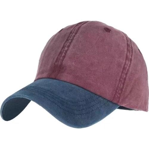 2021 Mens And Womens Washed Cotton New Leisure Adjustable Baseball Cap Outdoor Truck Driver Solid Color Light Plate Sun Hat