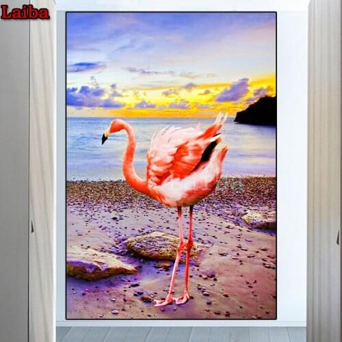 New Arrivals Diamond Painting Animal flamingo Full drill Kit 5D DIY Diamond Embroidery Mosaic Decorations Home Holiday puzzle