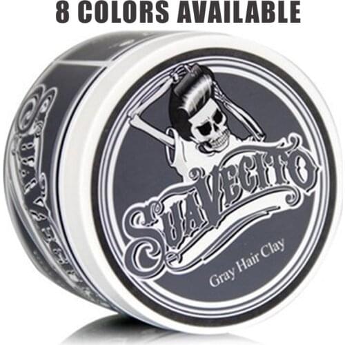 Original Suavecito Pomade Hair Dye Wax Mud Hair Clay Gray Purple Green Burgundy Brown Blue Silver Barber Hair Color Wax Pomade