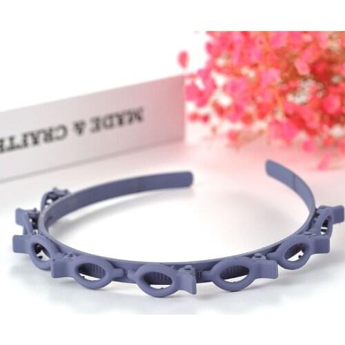 Women Girls Plastic Hairband Bangs Hairpin Headwear Solid Color Headband Hairstyle Hair Hoop 2021 New Korean Hair Accessories