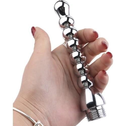 Porous Stainless steel Bidet Faucets Rushed Anal Douche Shower Cleaning Enemator Enema Metal Anal vaginal Cleaner Butt Plugs Tap