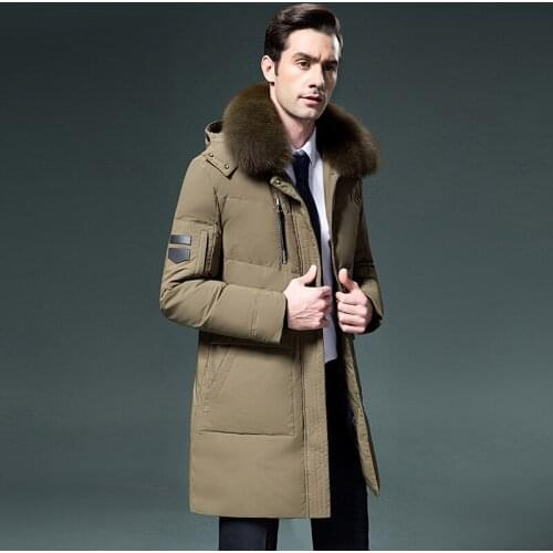 Winter down jacket clothing 2020 long coat fox fur collar Korean parka mens fashion doudoune Homme 8799 kj3049
