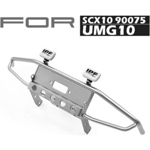 Front Bumper Grid IPF Spotlight for 1/10 AXIAL SCX10 90075 UMG10 Unimog RC Car Parts Accessories