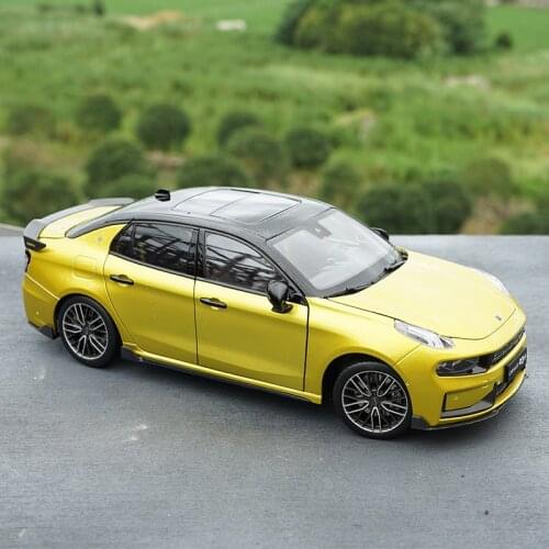 Super cool zinc alloy gold 1:18 LYNK&CO 03+ Geely diecast car model for Christmas gift