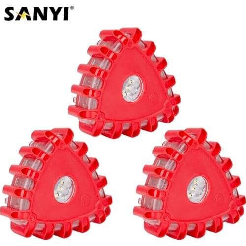 LED Road Flare Light Magnetic Flashlight Flashing Safety Warning Lights Roadside Disc Beacon Emergency Light For Car Marine Boat