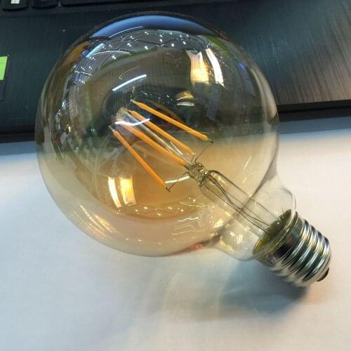 G95 LED 4W Gold Filament bulb E27 LED Filament Light 220V Vintage Edison Bulb Lamp Retro Incandescent Gold Glass Appearance