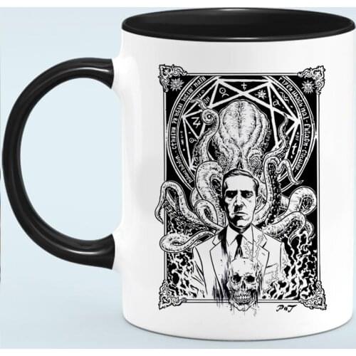 Dark Myth Cthulhu Lovecraft Boy Friend Gift 350ml Ceramic Changed Color Milk Tea Coffee Mug Cup