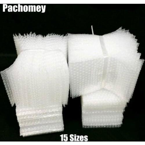 50pcs/lot Air Cushion Seal Bubble Bag Wrap Inflatable Bag Polyethylene Packing Foam Shipping Gift Pack 15 Sizes 20100301