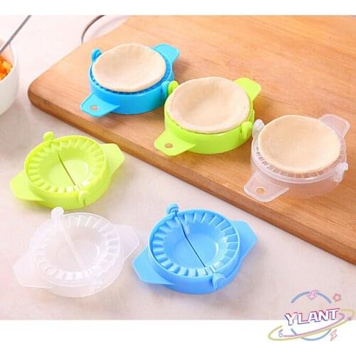 YLANT Plastic Dumpling Molds Chinese Food Jiaozi Maker Dough Press Dumpling Pie Ravioli Hand Mould Kitchen Creative DIY Tools