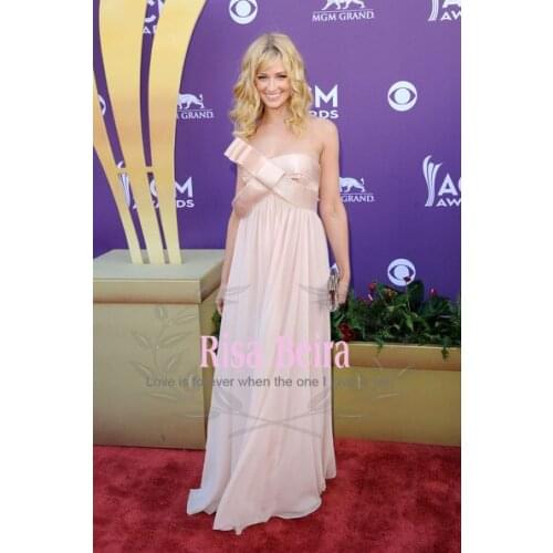 Free shipping фуксия new fashion maxi vestidos formales red long chiffon elegant Star Style prom party gown Celebrity Dresses