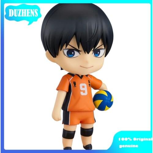 100% Original genuine Haikyuu!! Tobio Kageyama Q version figma PVC Action Figure Anime Figure Model Toys Figure Doll Gift
