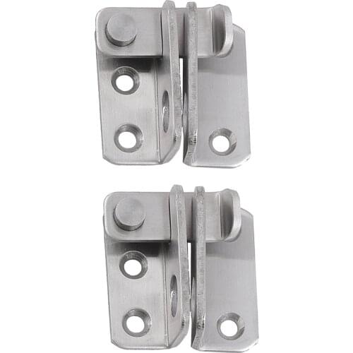 2PCS Metal Door Latch Bolt Door Latch Lock Sliding Lock Barrel Bucket Locking Kit Hardwar