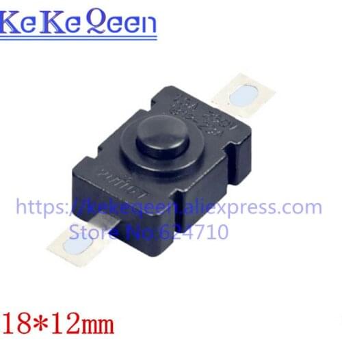 20pcs/lot Horizontal Terminals Flashlight Button Switch 1.5A250V 1812-KD 18*12MM SMD 2Pin ON-OFF