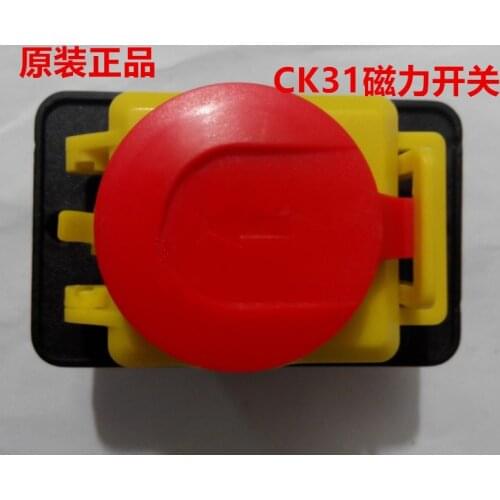 5pcs CK31 400VAC 3 phase magnetic self-locking switch, 3 phase start button, cutting machine switch 7 feet