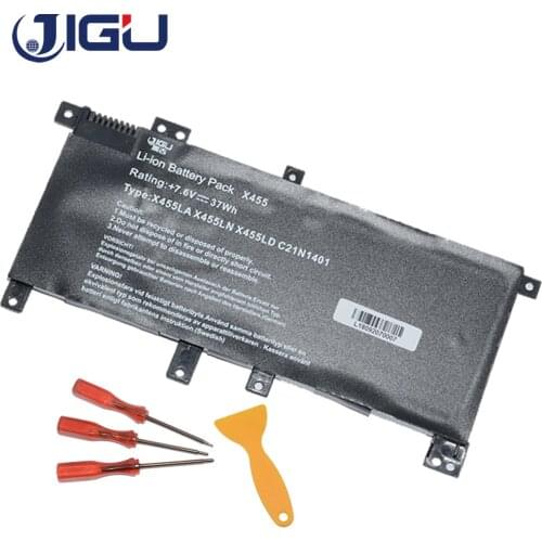 JIGU 4CELLS Laptop Battery C21IN401 C21INI401 C21N1401 C21PqCH For ASUS A455L K455LD X455LA X455LA X455LD X455 X455DG X455LA
