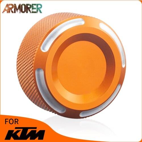 CNC Aluminum Motorcycle Accessories Rear Reservoir Tank Cap For KTM 790Adventure 790 ADV R DUKE L Brake Fluid Cylinder Oil Cover