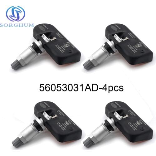 4pcs Tire Pressure Sensor 56053031AD TPMS 433 MHz Fits For Chrysler For Dodge Journey