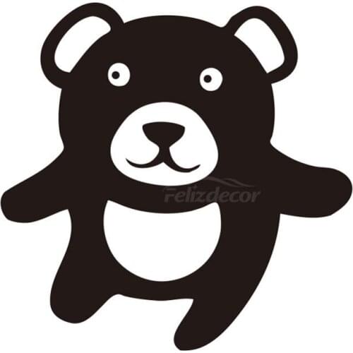 Silly Teddy Bear Stickers Window Decal Vinyl Car Decals Decorative Car Styling ZP0504