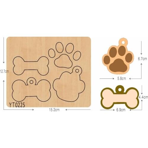 Bones and claws DIY wooden die cutting tool die /YT0225/Scrapbook mold
