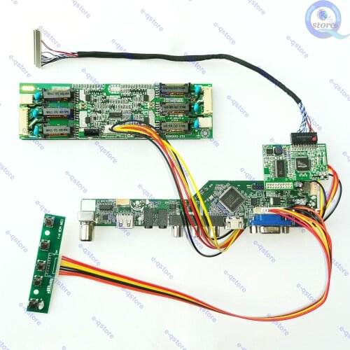 E-qstore:Reuse LM201W01-STB2 LM201W01(ST)(B2) 20.1" TMDS LCD Screen HDMI-compatible VGA AV Controller Driver Board Panel Diy Kit
