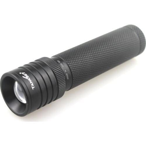 TANK007 TK-737 CREE XM-L2 460 Lumens 5-Mode LED Zooming Flashlight LED Torch (1x18650/3xAAA)
