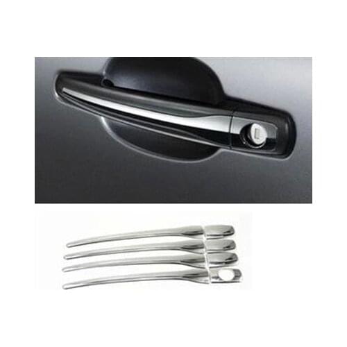 FUNDUOO For Citroen C-QUATRE C4L Peugeot 3008 408 308 208 301 New Chrome Stainless steel Door Handle Covers trim