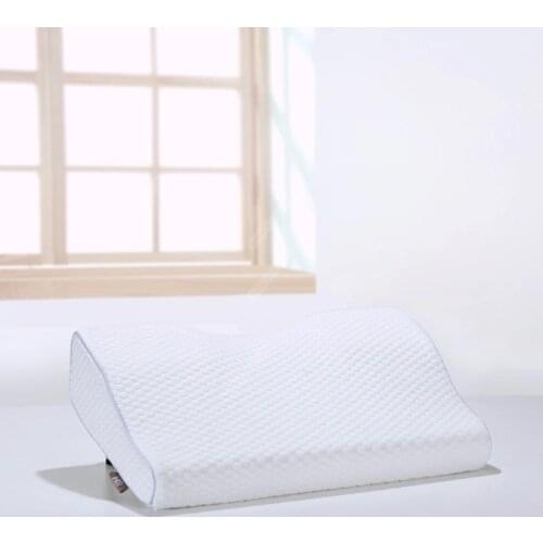 Ready Stock Youpin H2 Cool Flexible Memory Cotton Pillow Flexible Memory Anti-bacteria Slow Re-bouncing Three Curved Design
