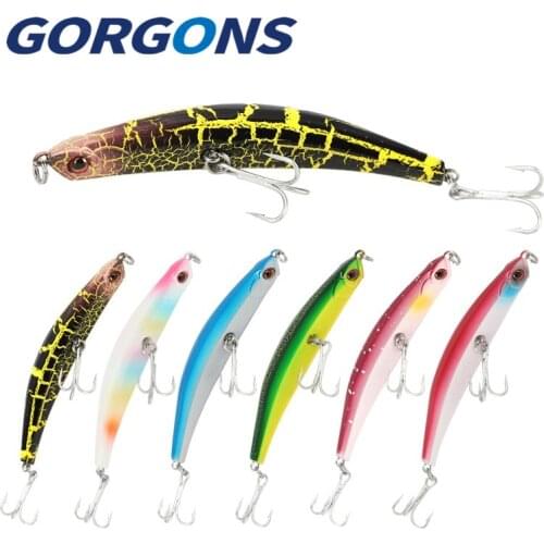 Gorgons 1pc Artificial Bait Hard Plastic Wobblers Crankbaits Floating Fishing Lure Bent Minnow