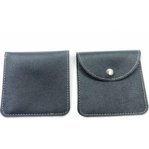 Leather data line headphone cable PU bag jewelry bag card coin purse custom 3c digital accessories storage bag