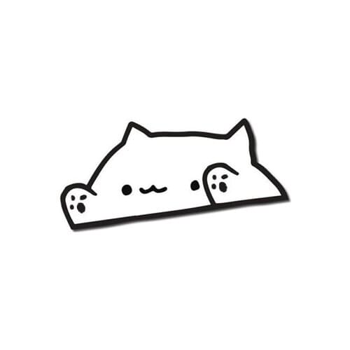 Creative Bongo Cat Car-Sticker Automobiles Motorcycles Window Bumper Laptop Vinyl Decal PVC Decorative Goods Apply To Car Window