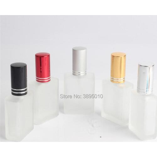 15ml frosted Perfume Glass Bottle Refillable Spray Bottle With Metal Sprayer Empty Glass Perfume Bottles F352