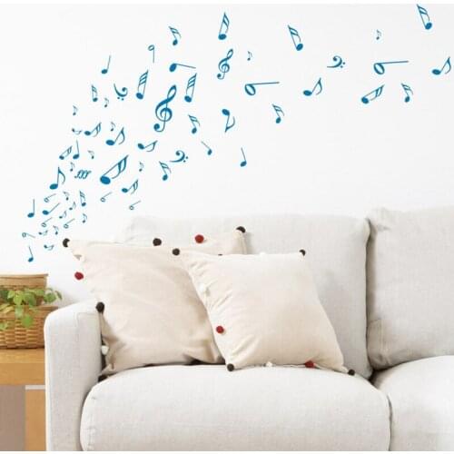 Music Musical Melody Note Vinyl Stickers, Wall Window Art Sticker- High Quality