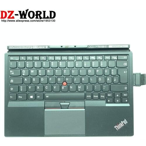 New red DE German backlit keyboard for Lenovo Thinkpad X1 Tablet 1st Gen 20GH 20GG tablet laptop 01HX762 01AW662 TP00082K1