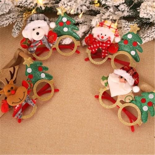 2021 New Glasses Cartoon Old Man Snowman Christmas Decorations for Home Noel Ornament Navidad Natal Craft Christmas Decor