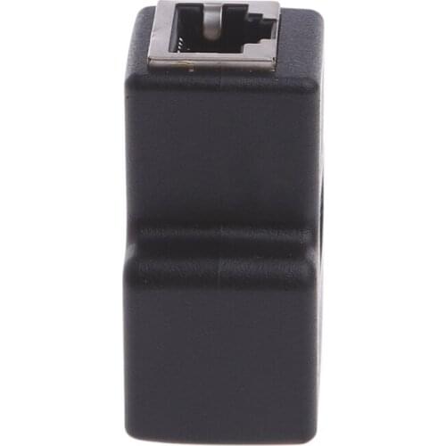 1 To 2 Ways LAN Ethernet Network Cable RJ45 Female Splitter Connector Adapter 32CB