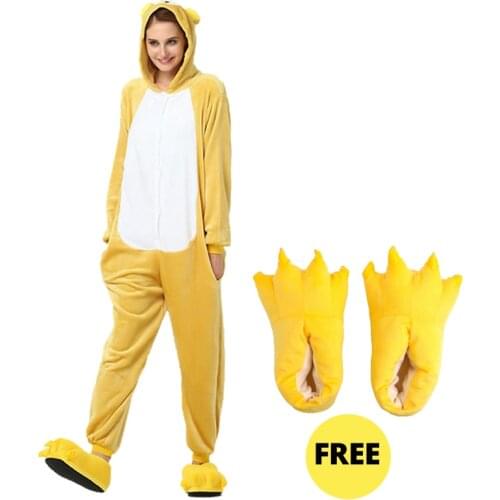 Kigurumi Unicorn Pajama Adult Animal Cat Onesie Boy Girls Women Men Couple 2019 Winter Pajama Suit Sleepwear Flannel Pijama