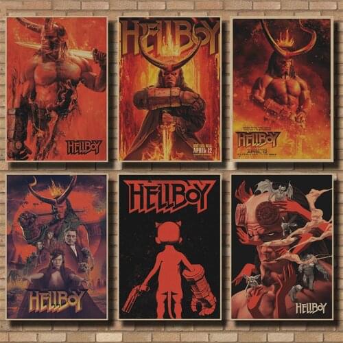 Gift version of Hell Baron movie poster, retro wall sticker, retro poster, wall sticker, kraft paper poster, movie wall sticker